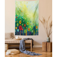 Retro Dandelions Tapestry