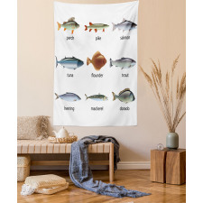 Aquatic Animal Composition Tapestry