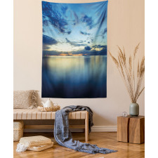 Dusk over Tropical Lagoon Tapestry