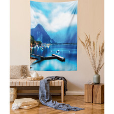 Italian Harbor Village Tapestry