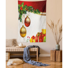 Yule Eve Balls Baubles Tapestry