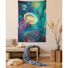 Submarine Jellyfish Tapestry