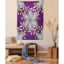 Vintage Floral Petals Tapestry