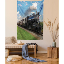 Countryside Train Tapestry