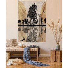 Cinderella Tale Carriage Tapestry