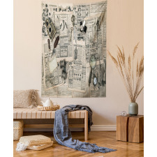 Old Fashion Design Tapestry