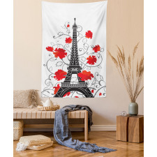 Romantic Paris Art Tapestry