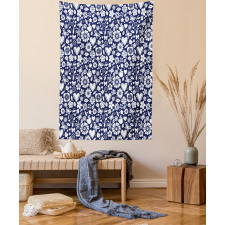 Heart Butterflies Leafs Tapestry