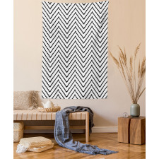 Zig Zag Triangle Print Tapestry