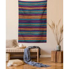 Retro Aztec Art Tapestry