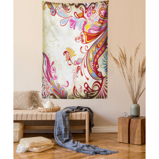 Flower Bouquet Paisley Tapestry