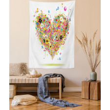 Watercolor Love Tapestry