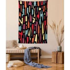 Fractal Funky Forms Tapestry