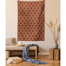 Retro Vintage Geometric Tapestry