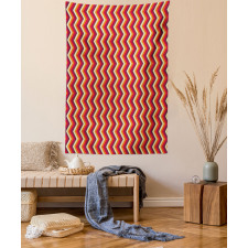 Zig Zag Chevron Stripes Tapestry