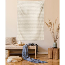 Retro Shabby Checked Tapestry