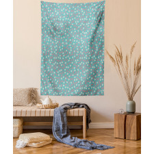 Daisies Pink Soft Branches Tapestry