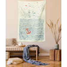 Birds and Waves Message Tapestry