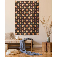 Summer Time Orange Flower Tapestry