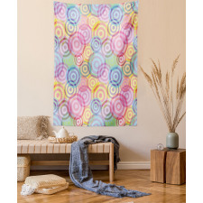 Geometric Circles Rounds Tapestry