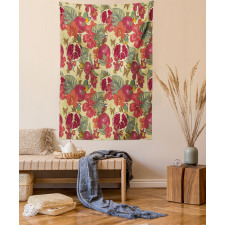 Exotic Wild Tropic Birds Tapestry