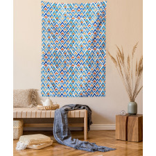 Chevron Watercolor Art Tapestry