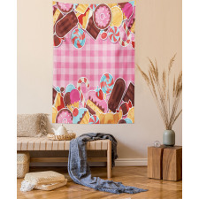 Candy Cookie Sugar Cake Tapestry