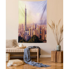 Skyline Taipei Taiwan Tapestry