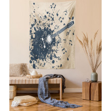 Acoustic Guitar Notes Tapestry