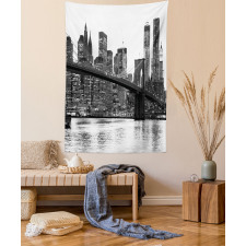 Brooklyn Bridge Sunset Tapestry