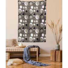 Dots Brushstrokes Grunge Tapestry