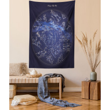 Antique Sky Map Tapestry