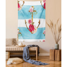 Anchors and Roses Tapestry