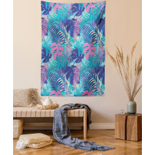 Vivid Colored Island Flora Tapestry