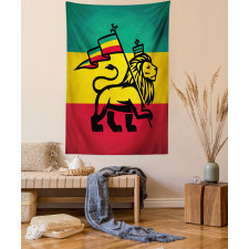 Judah Lion Rastafari Flag Tapestry