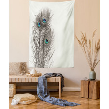 Feathers of Exotic Bird Tapestry