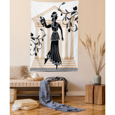 Greek Woman and Amphora Tapestry