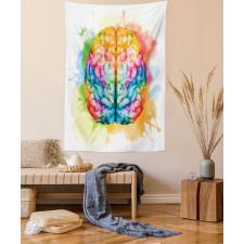 Colorful Human Brain Tapestry