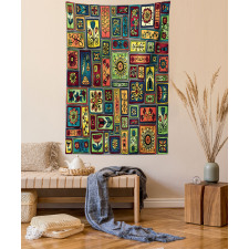 Leaves and Hearts Tapestry