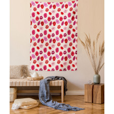 Vivid Colored Lips Glamour Tapestry