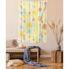Colorful Cartoon Style Tapestry
