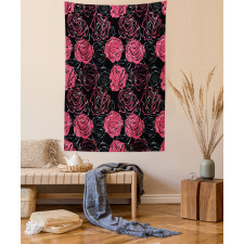 Ombre Rose Blooom Art Tapestry