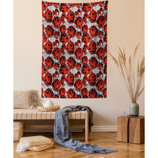 Roses Vintage Valentines Tapestry