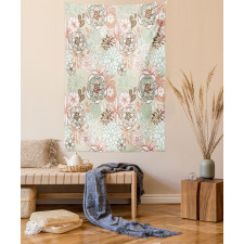 Romantic Wildflowers Tapestry