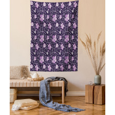 Flower Patterned Design Tapestry