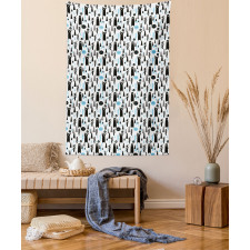 Modern Forest Animals Joy Tapestry