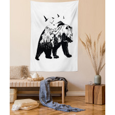 Wildlife Mammal Silhouette Tapestry