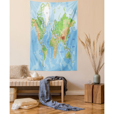 Topographic Education Tapestry