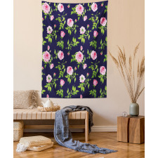 Vintage Roses Buds Tapestry