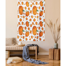 Halloween Plump Pumpkin Tapestry